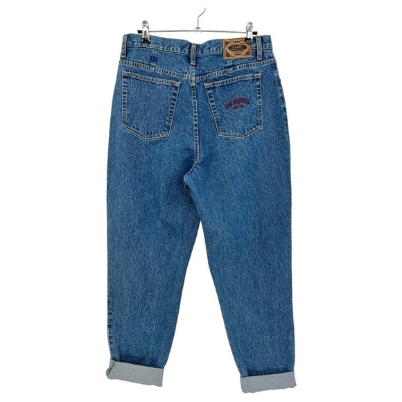 Paris Sport Club Vintage 80 90’s 100% Cotton High Rise Mom Tapered Leg Size 14 - Picture 3 of 10